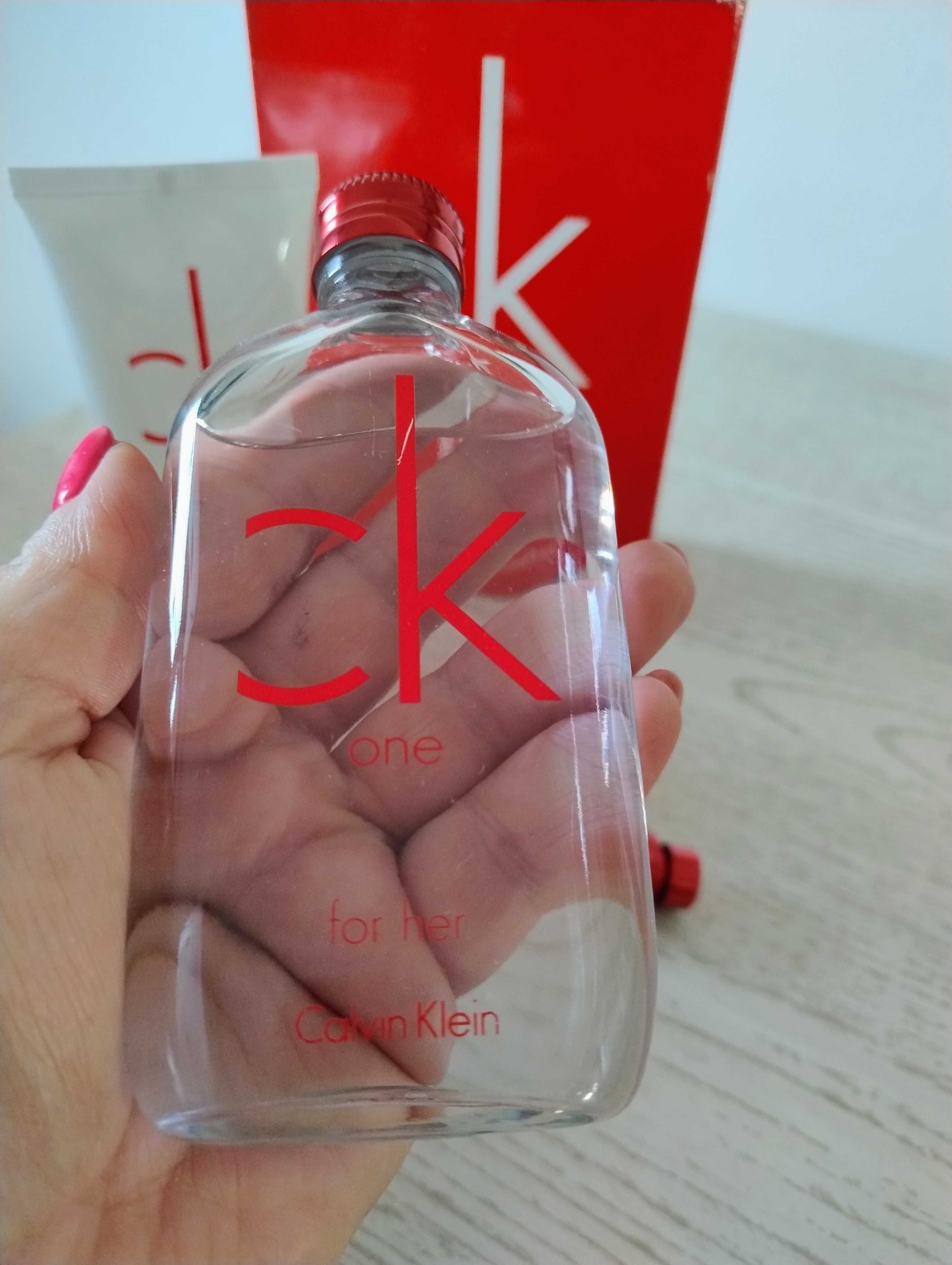 CK Calvin Klein perfum One Red Edition plus żel pod prysznic