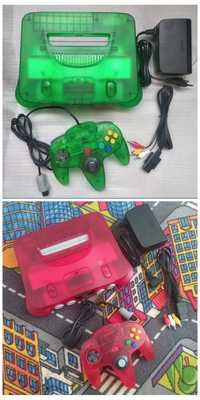 Nintendo 64 pal crystal red/ jungle green limited edition