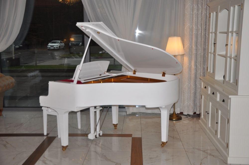 Fortepian Biały  Yamaha G2 w idealnym stanie Pianina Fortepiany Kielce