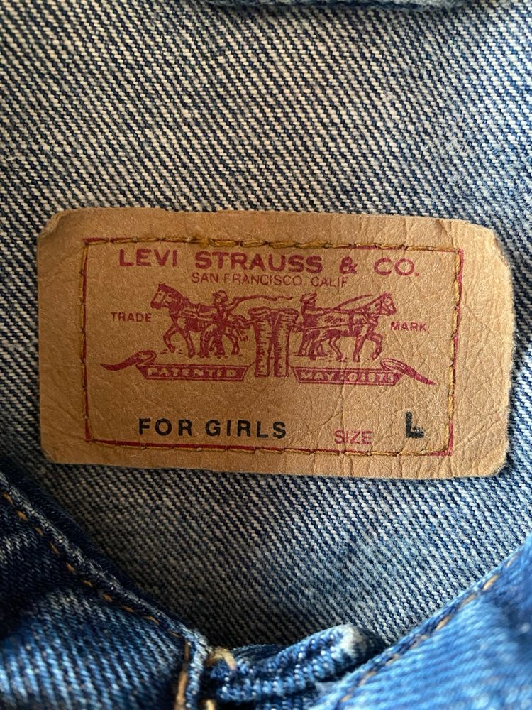 casaco de ganga levi’s anos 90 tamanho L
