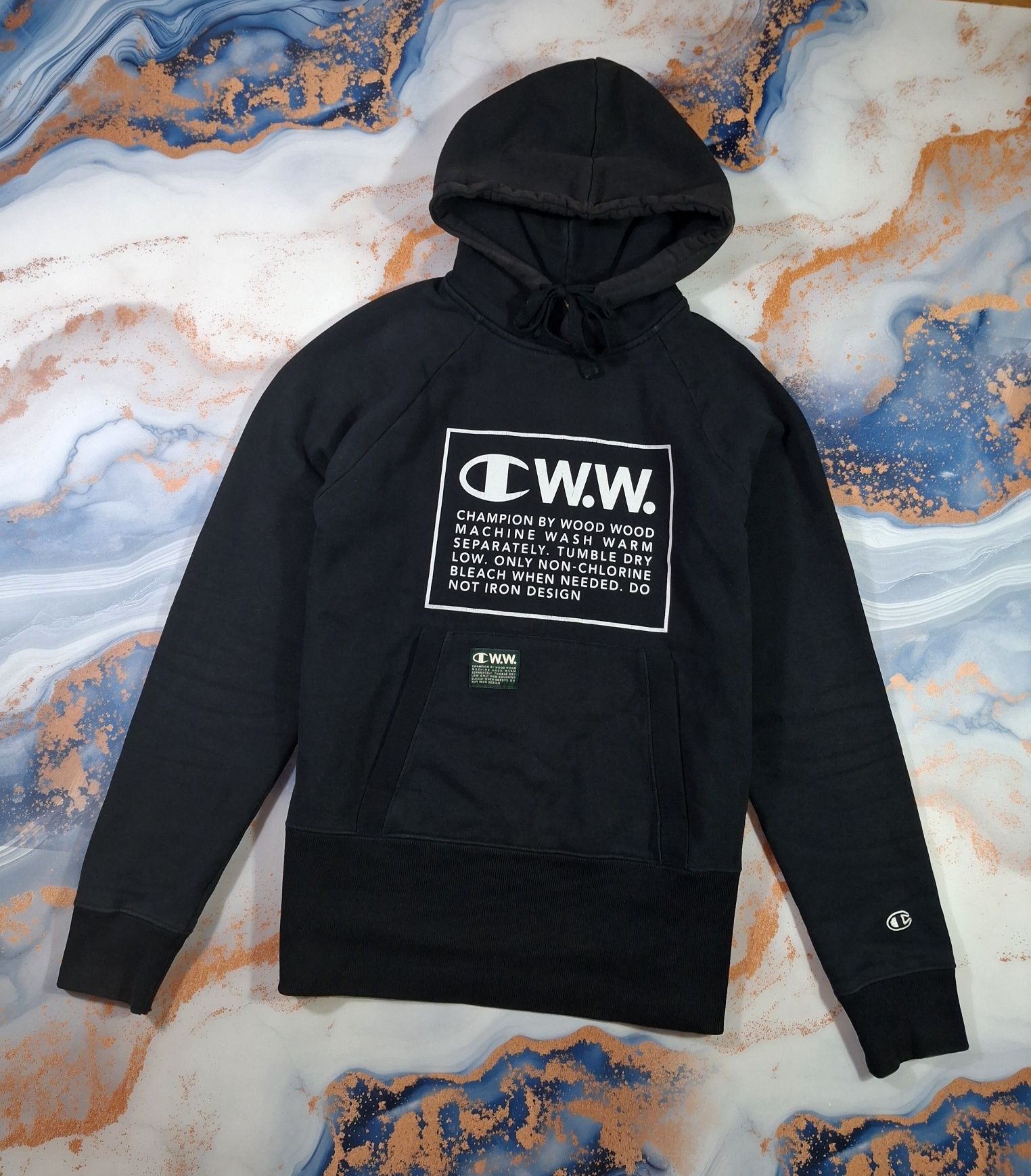 Худи Champion Wood Wood кофта толстовка чёрная мужская