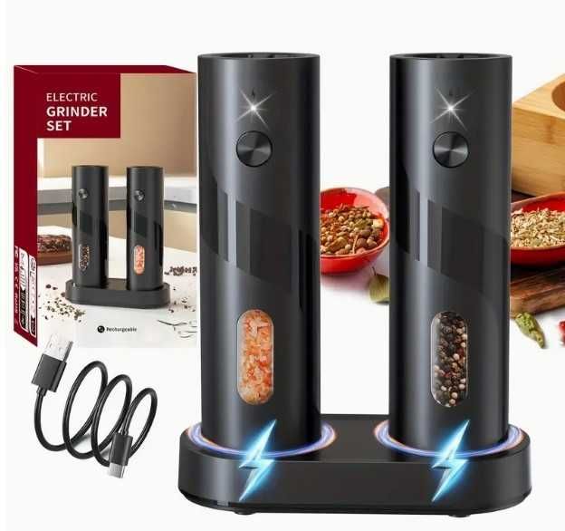 Набір Електричних Млинків для Солі та Перцю