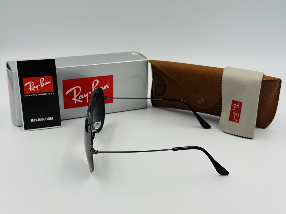 Солнцезащитные очки Ray Ban Aviator Metal 3026 Gun-Black 62мм стекло
