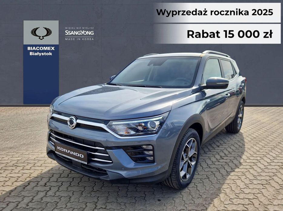 SsangYong/KGM Korando Adv 1.5 163KM 4x4 Automat Rabat 15 490zł  Black Week Okazja !