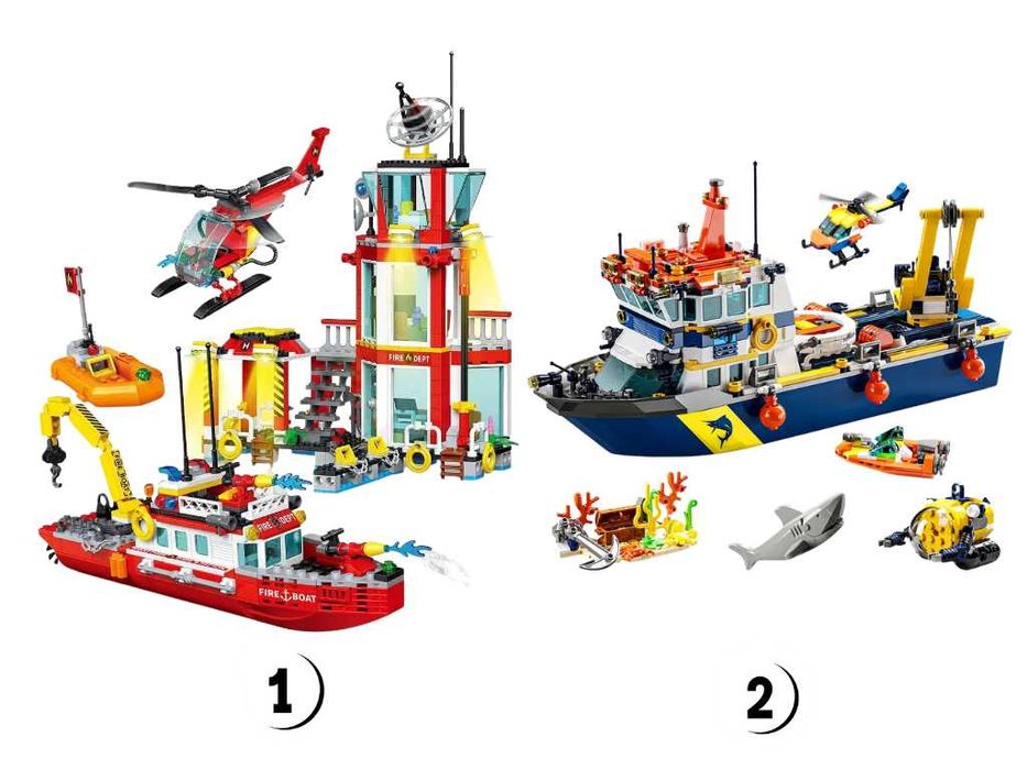 Конструкторы Пожарная станция | Корабль глубоководной экспедиции