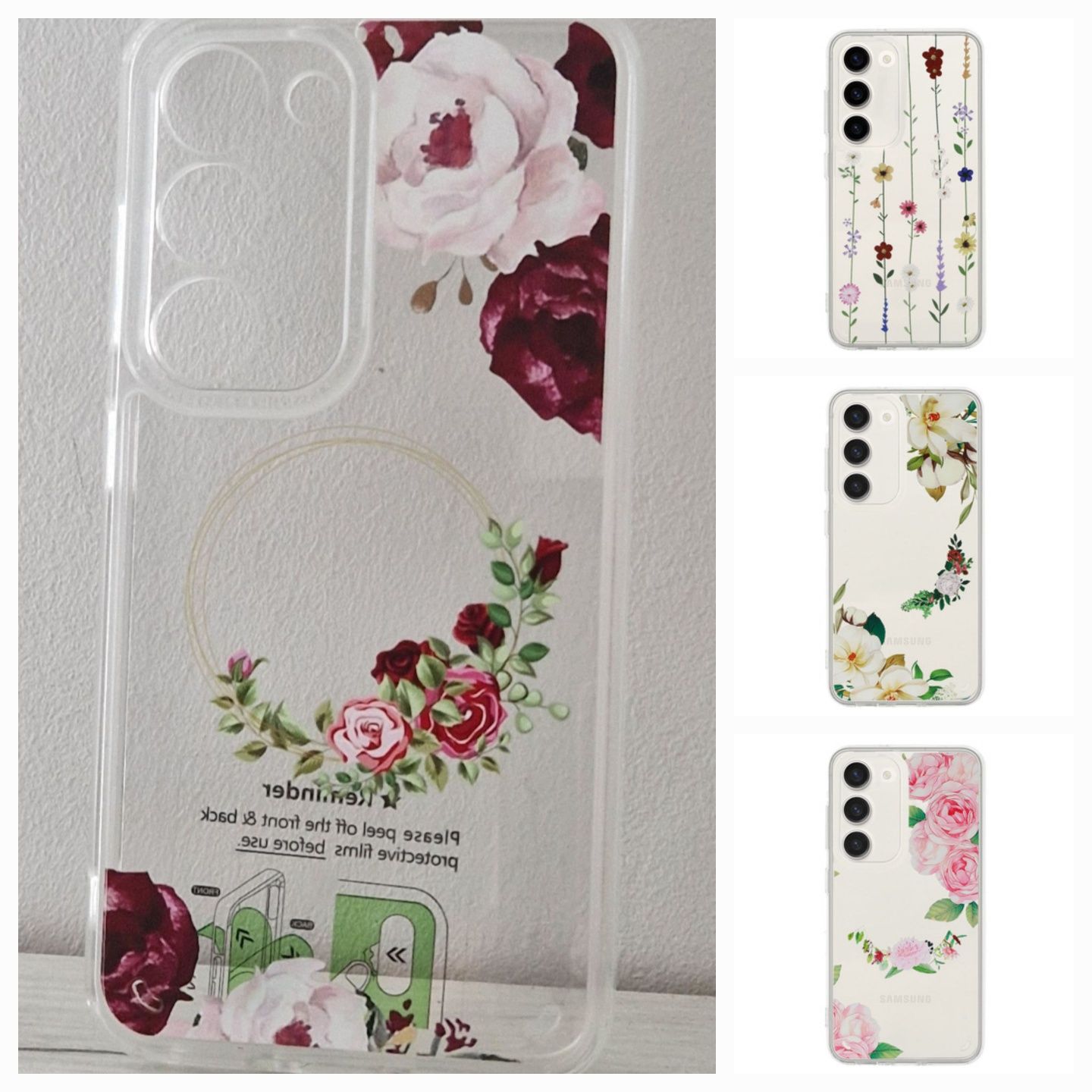 Tel Protect Flower do Samsung Galaxy S24 Plus dostępne cztery wzory