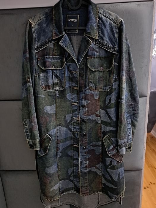 Płaszcz jeansowy moro Dishe,rozm L