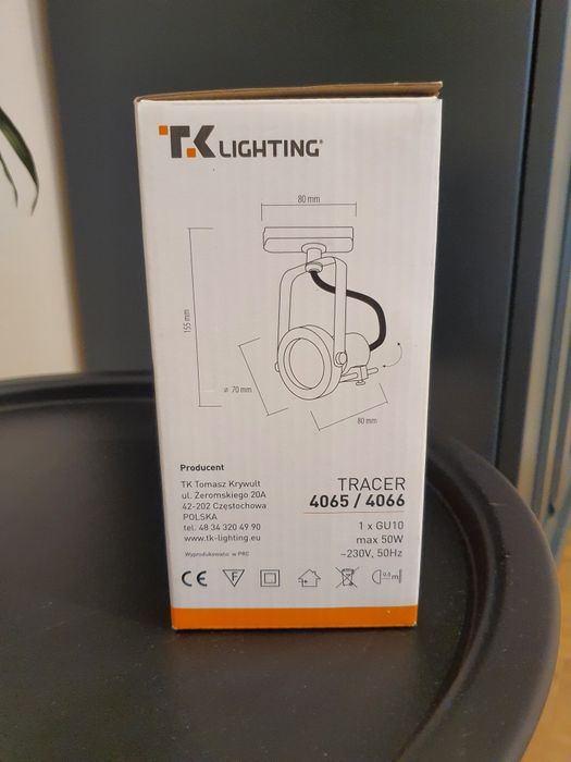 Tracer reflektor spot jednopunktowy do szyny