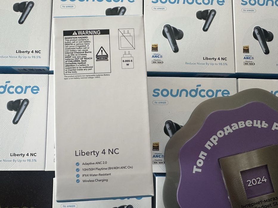 Навушники Anker Soundcore Liberty 4 NC Бездротові 98,5% зменшення шуму