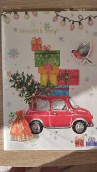 Kartki świąteczne z motywem samochodu