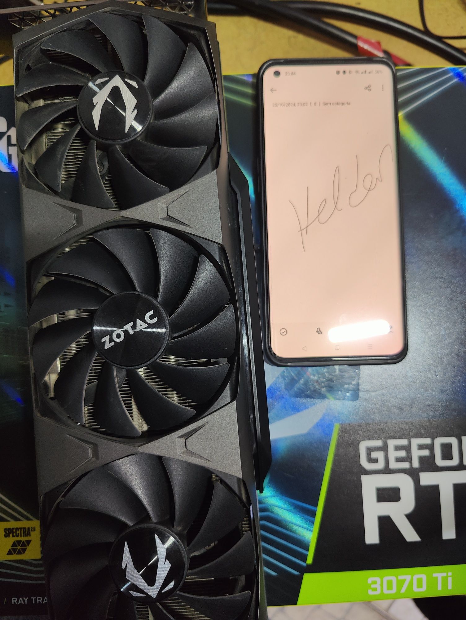 Zotac RTX 3070 ti com caixa