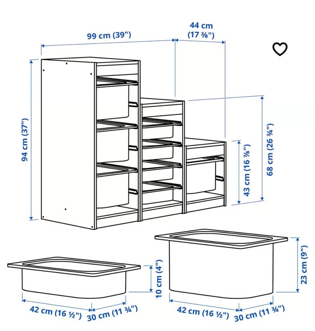 Regał Trofast Ikea