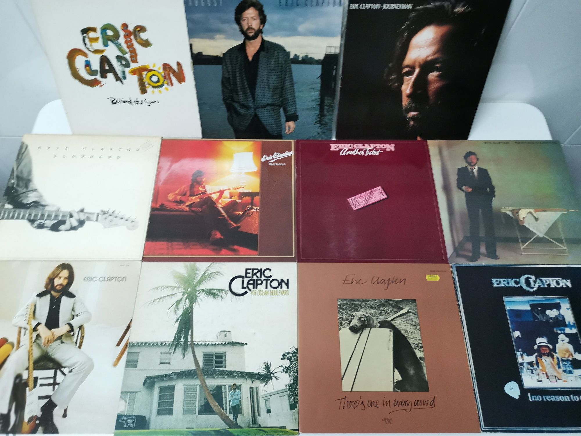 Discografias de CLAPTON, WINWOOD, CALE, ENO, PLANT e outros {vinil}