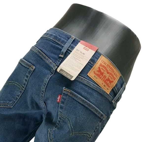 Męskie jeansy Levi's 511 Slim Panda nowe oryginalne Levisy - W30/L30
