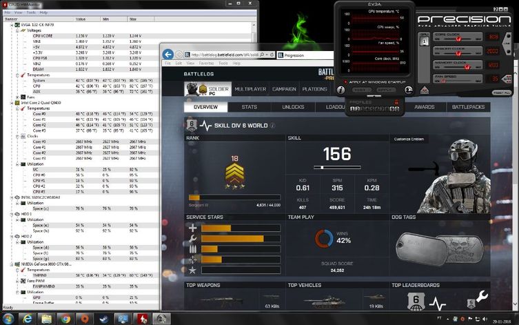 Intel Q9450 + 8GB Kingston DDR3 + PSU CoolerMaster M850W