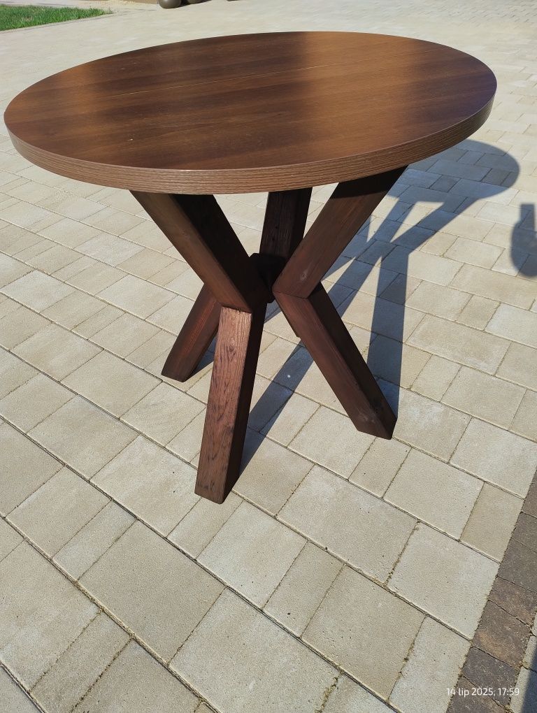 Stół okrągły w stylu loft