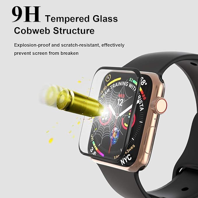 YYST Folia Ochronna 3D na Ekran do Apple Watch 40 mm - 2 Sztuki