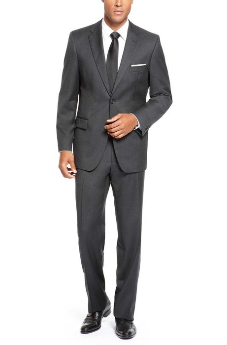 Garnitur Hugo Boss roz. 28/56 Bertolucci/Movie antracyt prążki