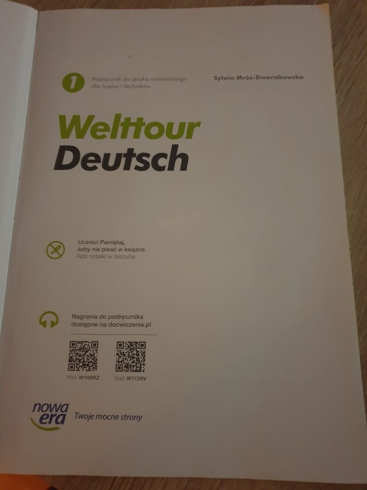 Welttour deutsch 1 podręcznik