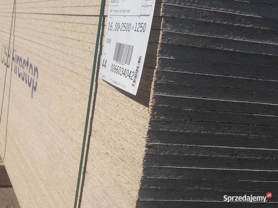 OSB FIRESTOP grubość 16mm, 2500x1250, trudnozapalna