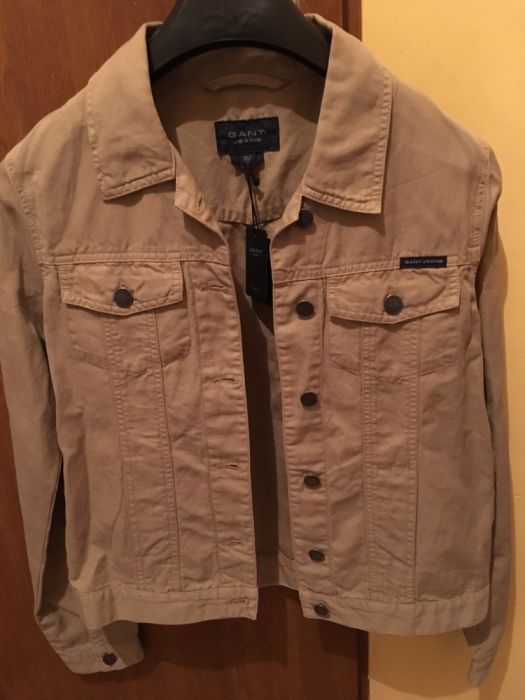 GANT JEANS, Kurtka jeansowa, kolor jasny brąz, rozm: M
