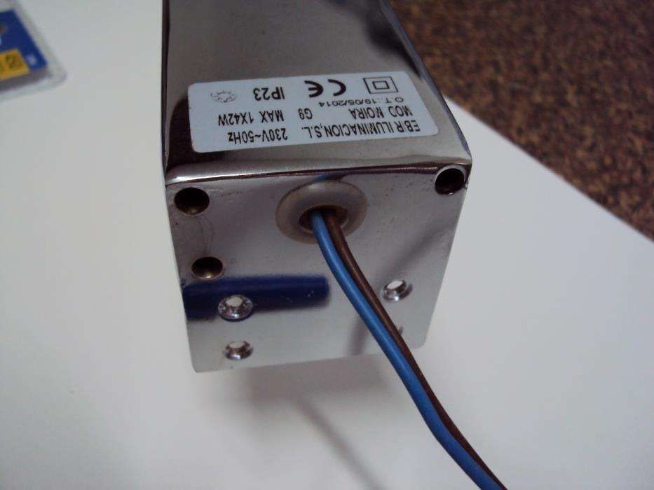 Candeeiro para espelho WC - Lâmpada G9