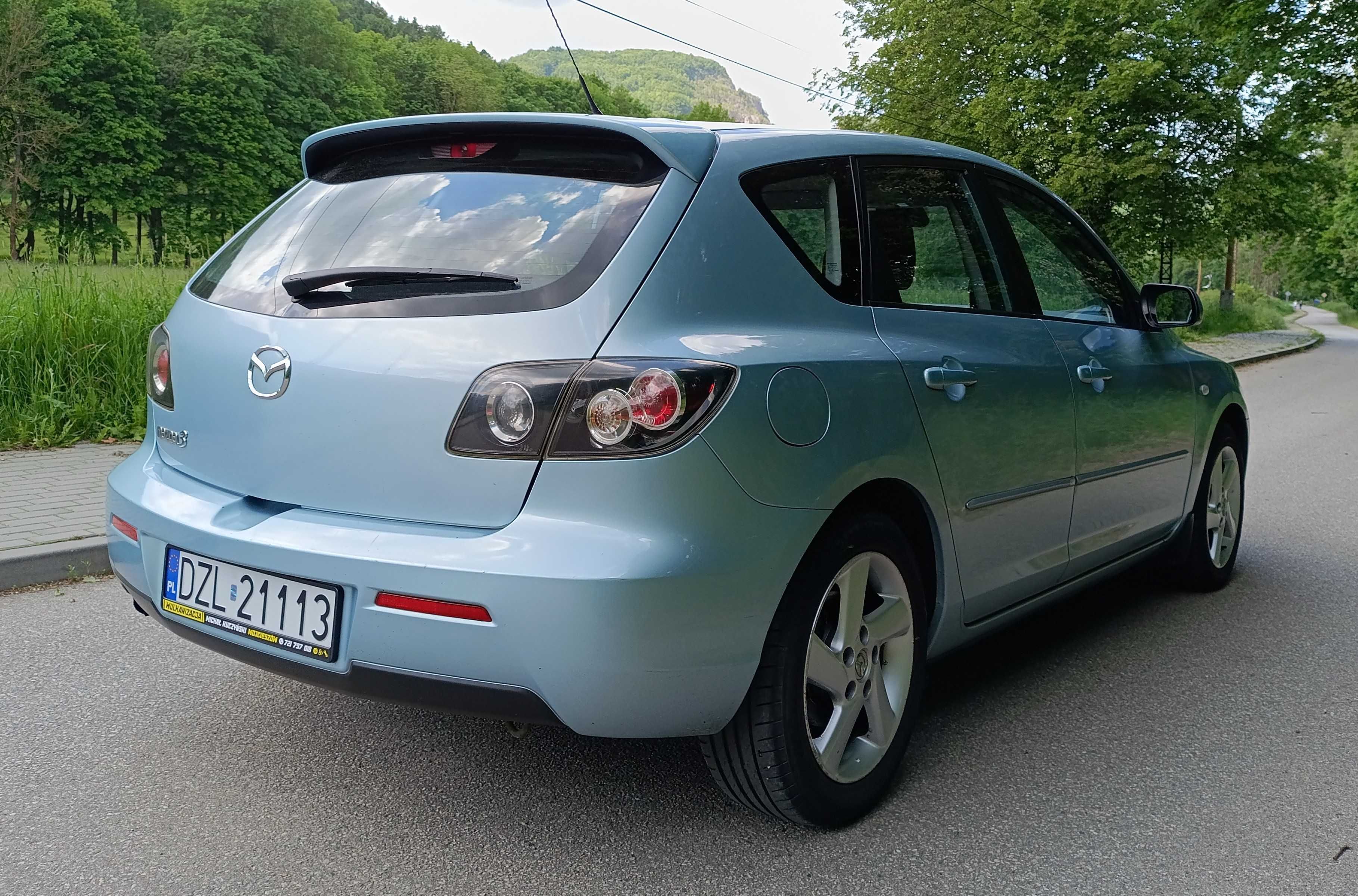 Mazda 3 BK Lift 1.6 Benz. 2007r Klima Alu 16" z Niemiec Zarejestrowana