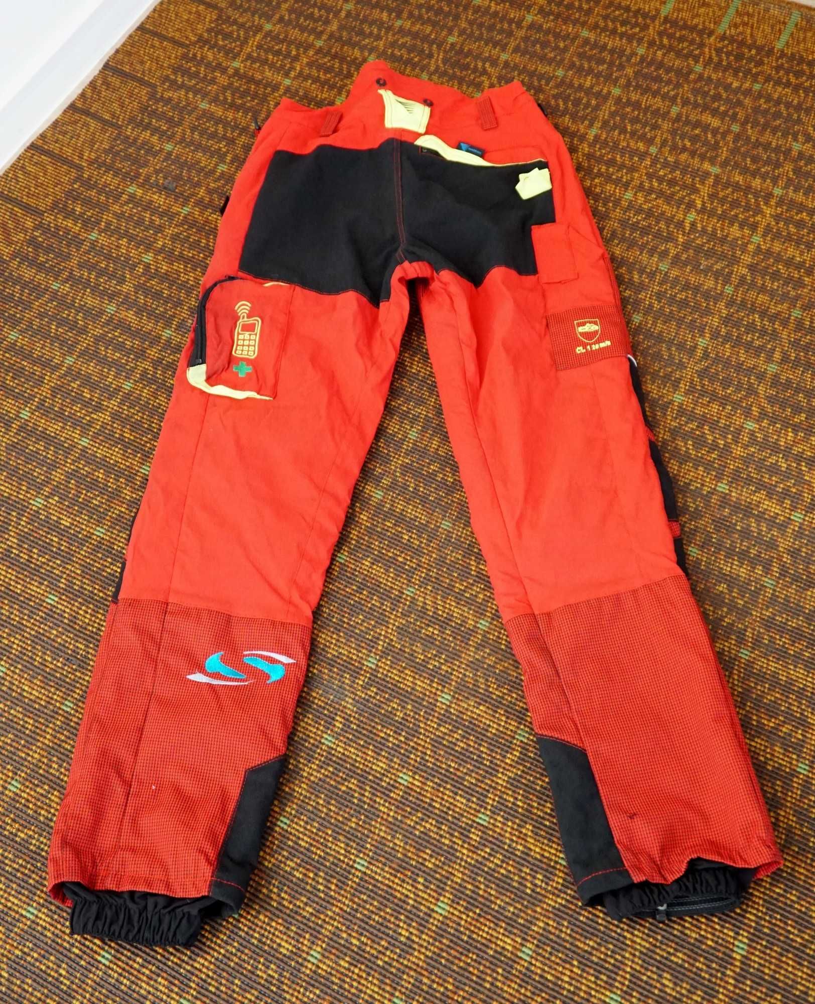 Spodnie antyprzecięciowe FRANCITAL Sestriere Pro (M czerwone, Cordura)