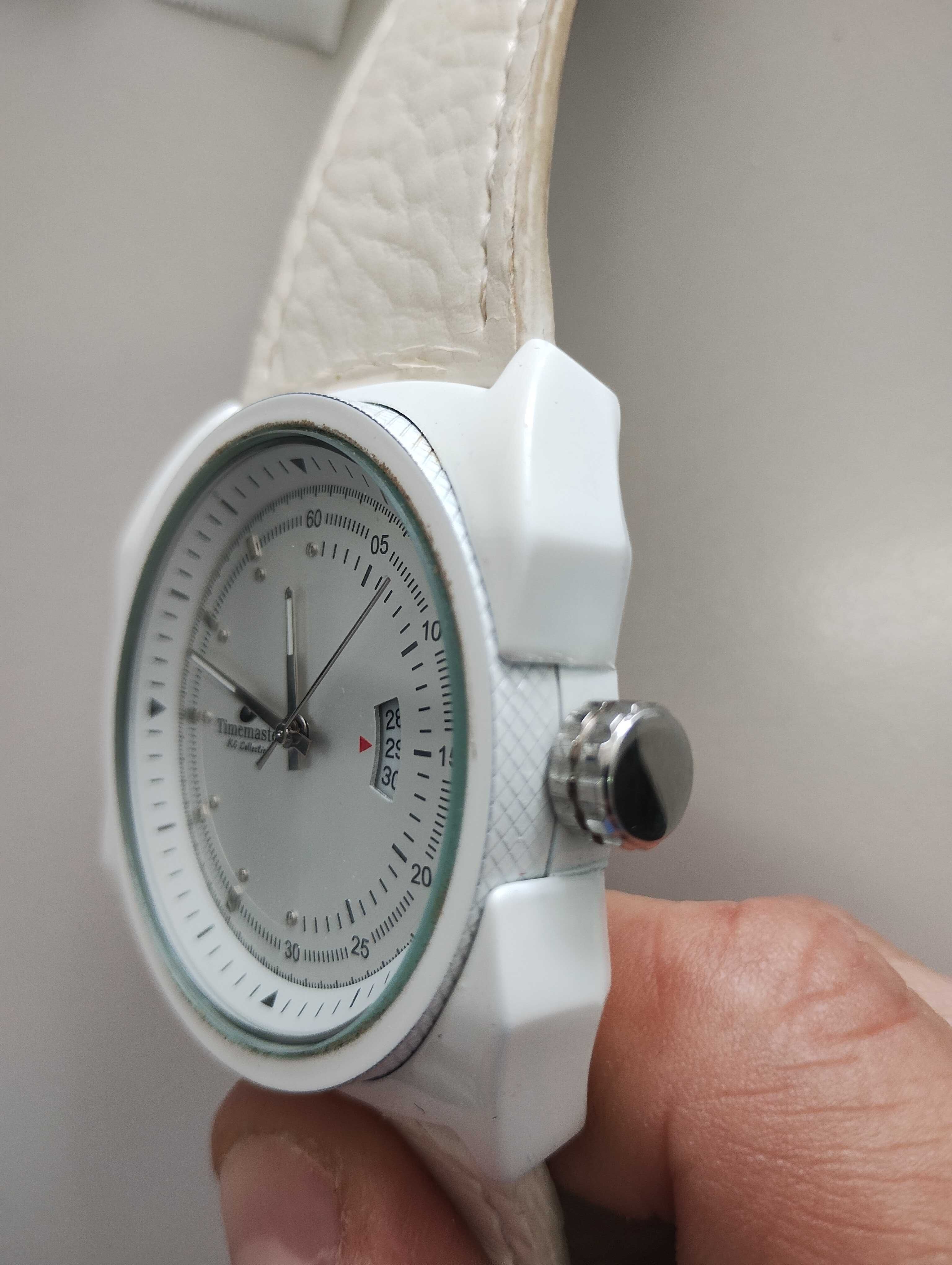 Zegarek Timemaster KG Collection no.a.153.2115.SU biały analogowy