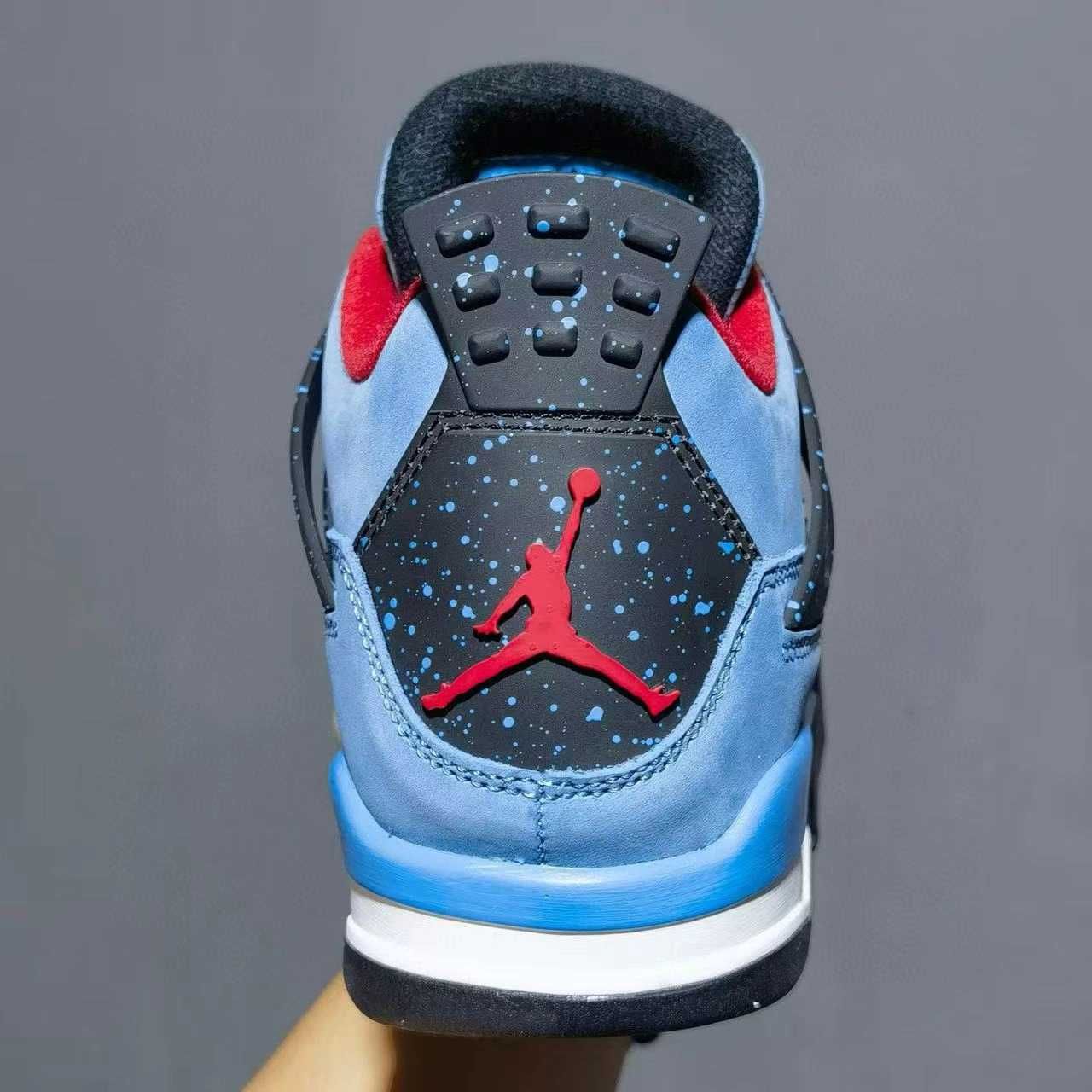 buty Espadryle Air Jordan4 Retro niebieski Espadryle R.44