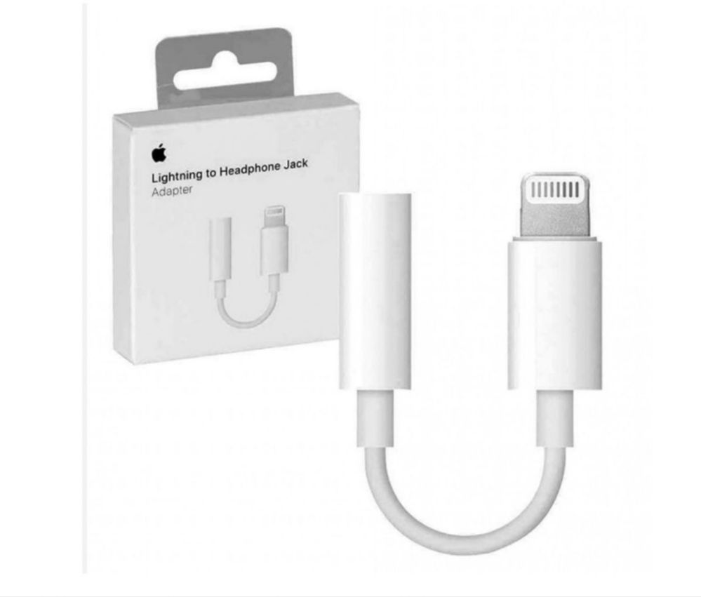Адаптер Apple Lightning 3,5 мм (mini-Jack) оригінал!