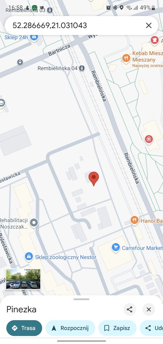 Do wynajęcia miejsce postojowe – Bródno (przy Carrefour Express)