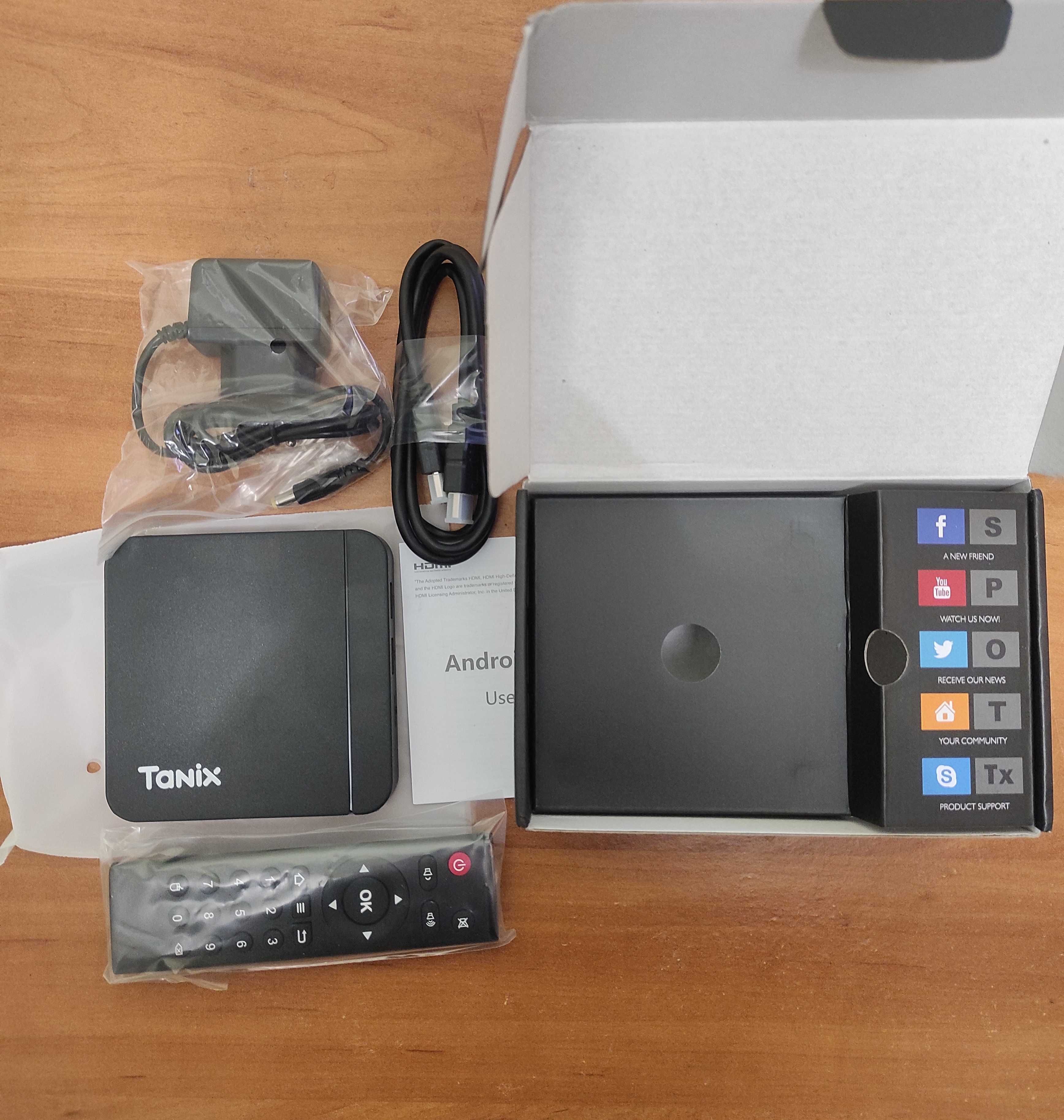 Smart tv box Tanix W2 2/16GB Amlogic S905W2 тв приставка смарт тв x96