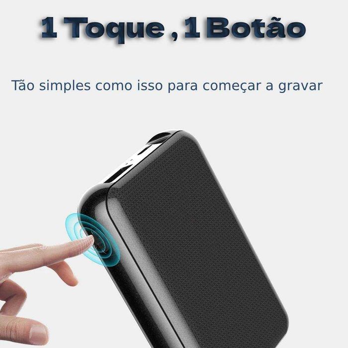 Gravador voz som bateria 11 dias longa duração disfarçado PowerBank
