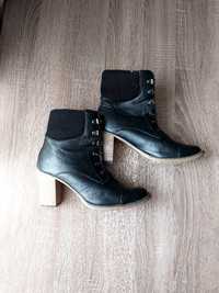 Жіночі шкіряні черевики чобітки 38 розмір весна/осінь в хорошому стані