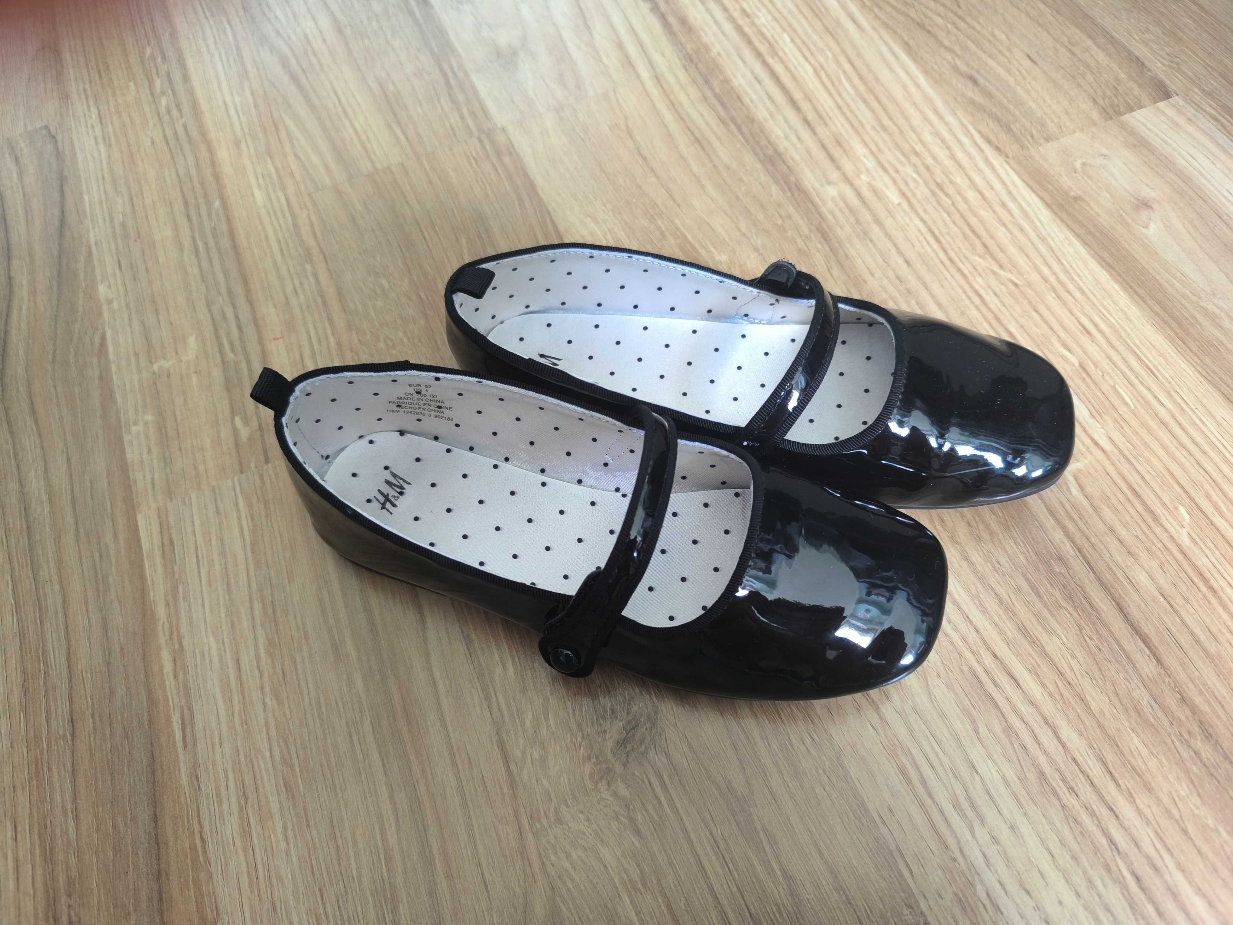 Eleganckie baleriny dla dziewczynki H&M r. 32