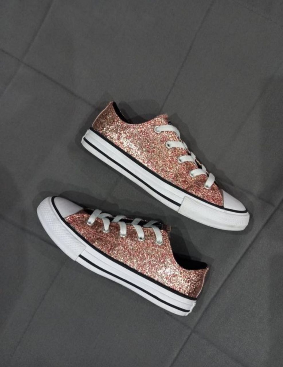 Кеди на дівчинку з блискітками Converse