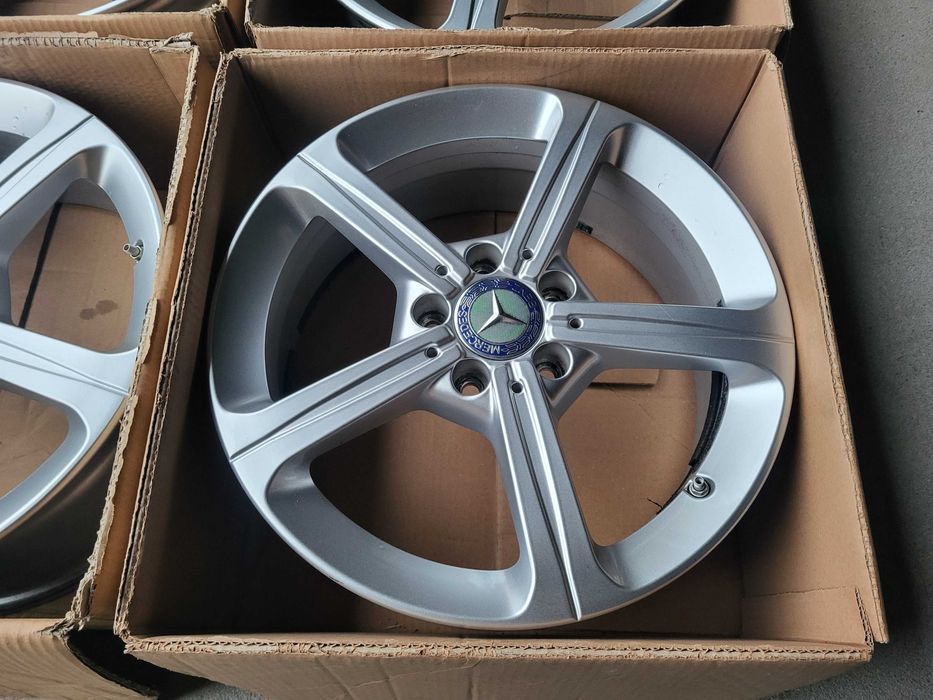 [489] Felgi aluminiowe Oryginał MERCEDES 17 Cali 5x112 ET44 +Czujniki