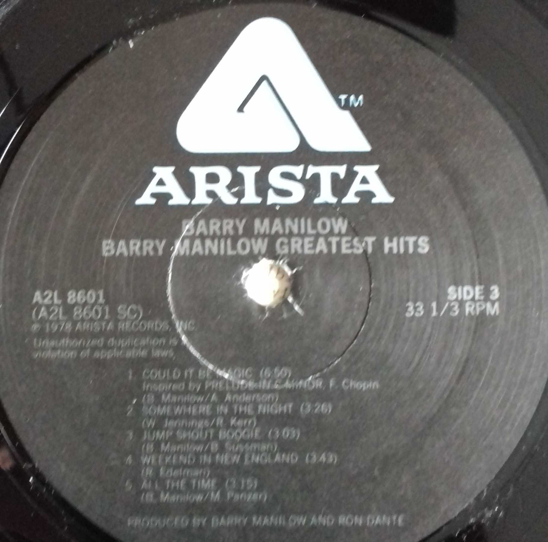 album ; 2 płyty winylowe: Barry Manilow. Greatest Hits