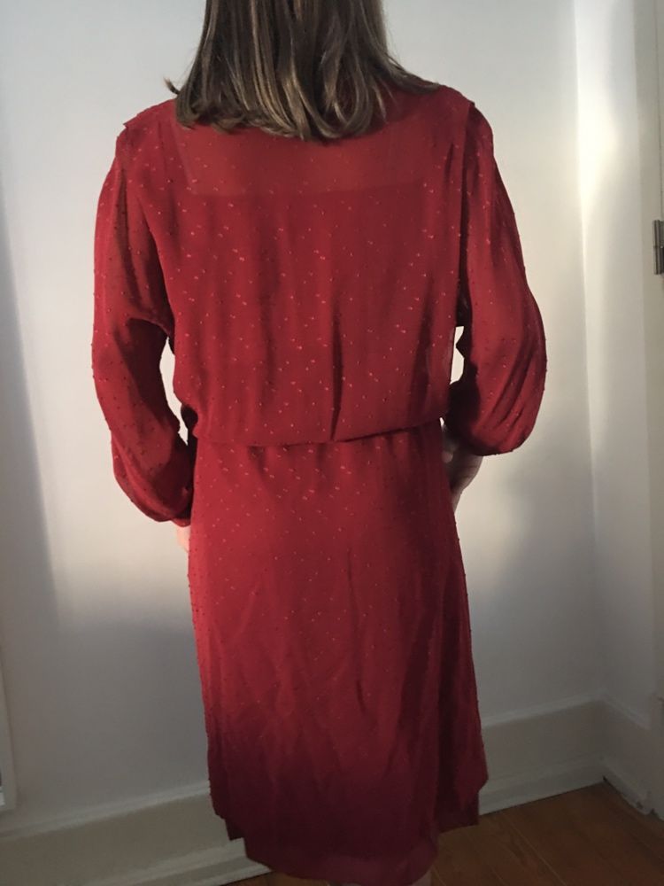 Vestido vermelho com forro