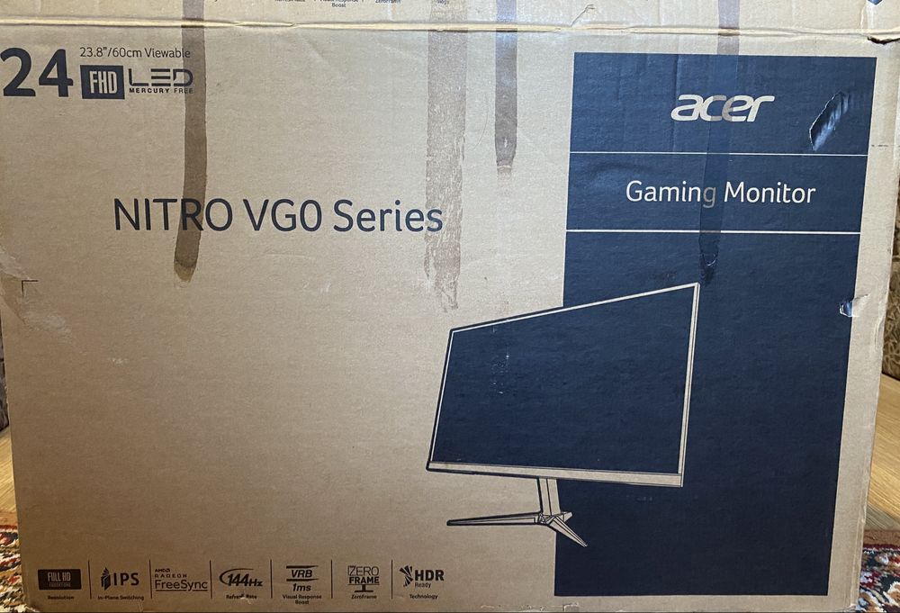 Ігровий монітор ACER Nitro VG0 VG240Y 24" IPS 165HZ 1MS