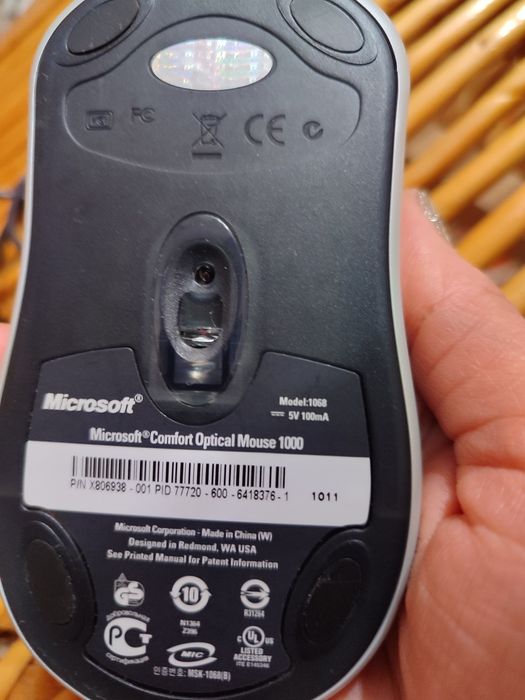 Комп'ютерна мишка Microsoft Comfort Optical Mouse 1000 USB