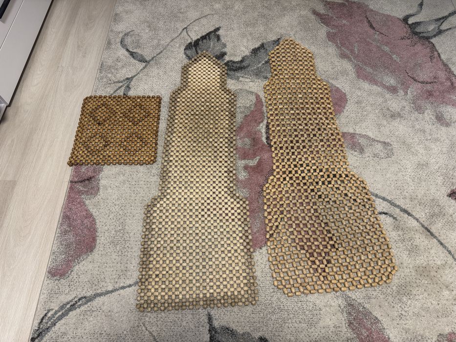 Накидка на сидіння автомобіля масажна деревʼяна