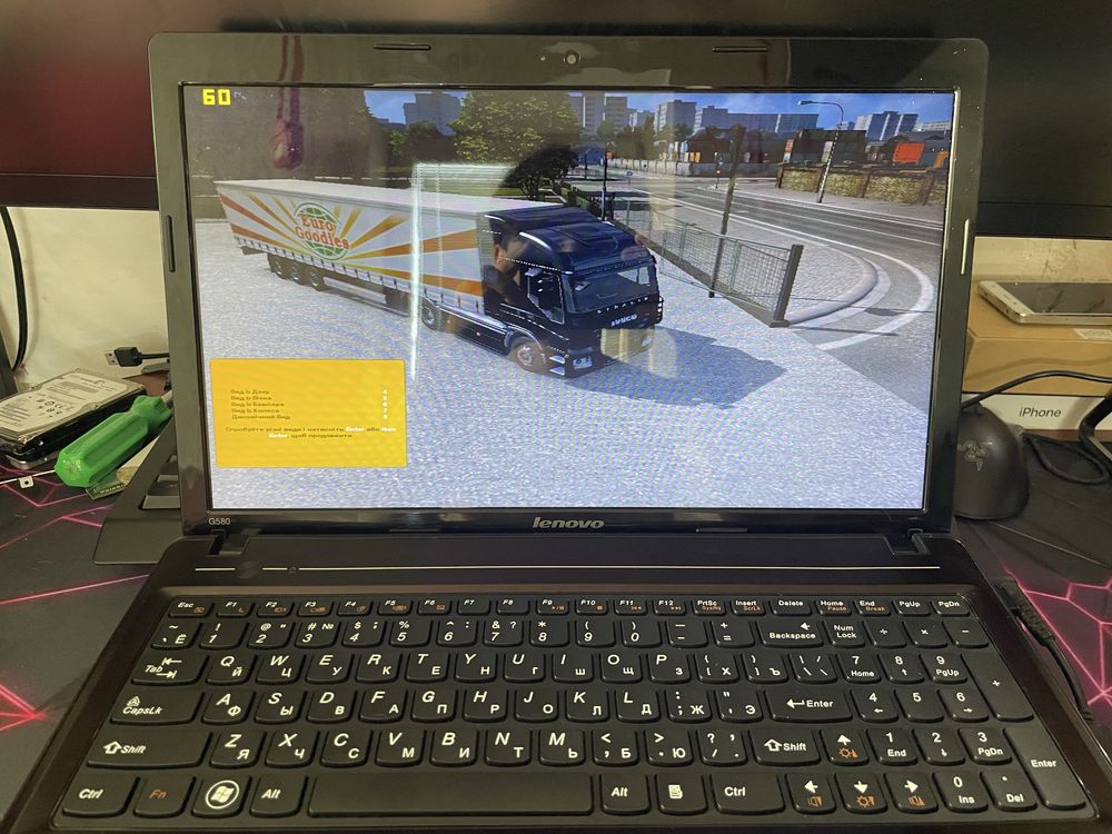 Потужний ноутбук i5, gt 635m 2gb, 6/900gb ssd + hdd, батарея 1-1,5 год