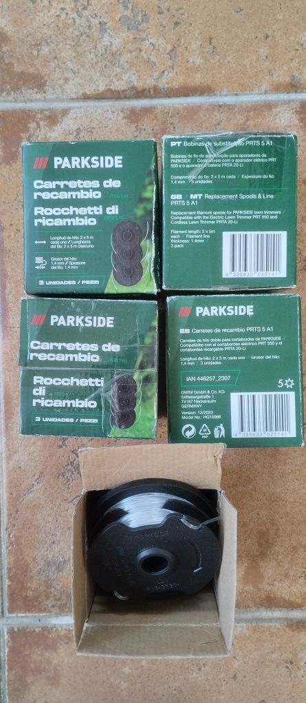 Aparador de relva Parkside a bateria 20v