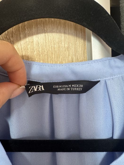 Блуза сорочка zara з рюшами