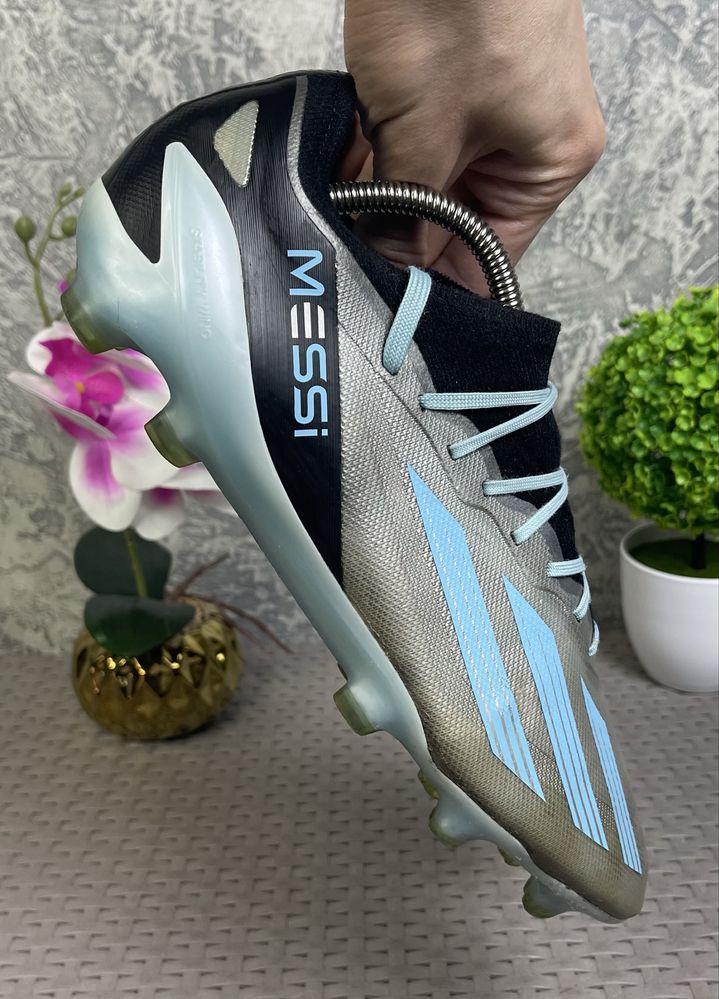 Adidas Messi бутсы 44 размер полупрофи футбольные серые оригинал