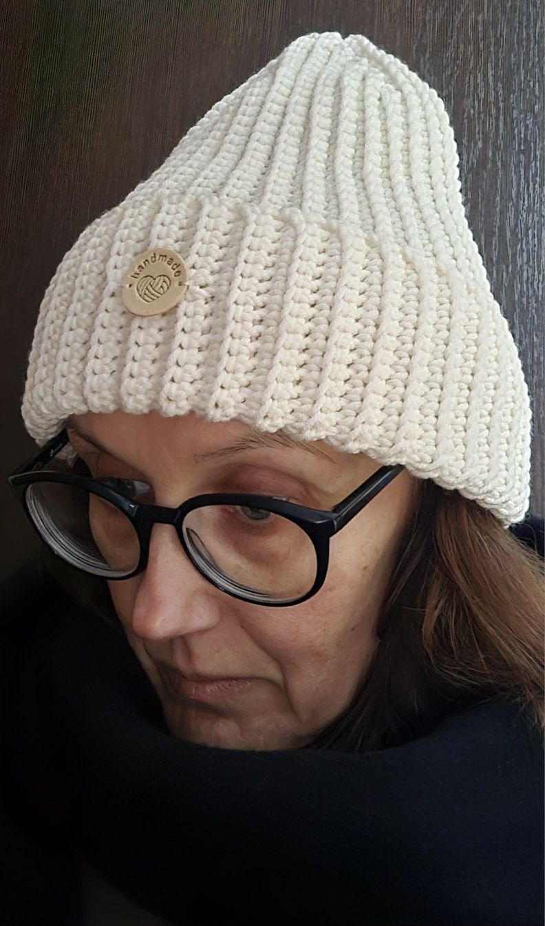 Czapka beanie 100% wełna merynos