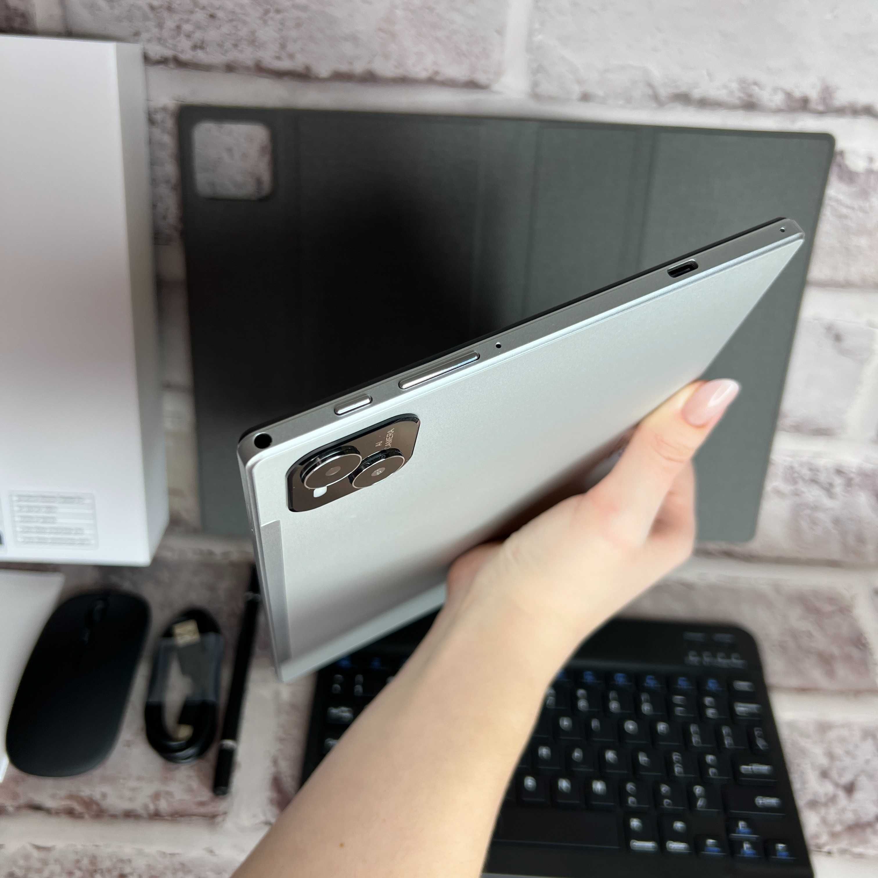 Планшет 10,1 12/128Gb, 6000 мач, Андроїд 14, Wi-Fi з Клавіатурою