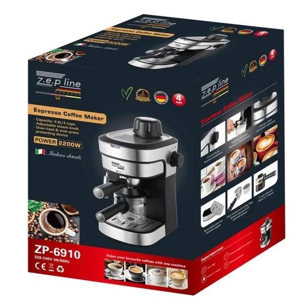 Кавомашина латте капучіно експресо ріжкова